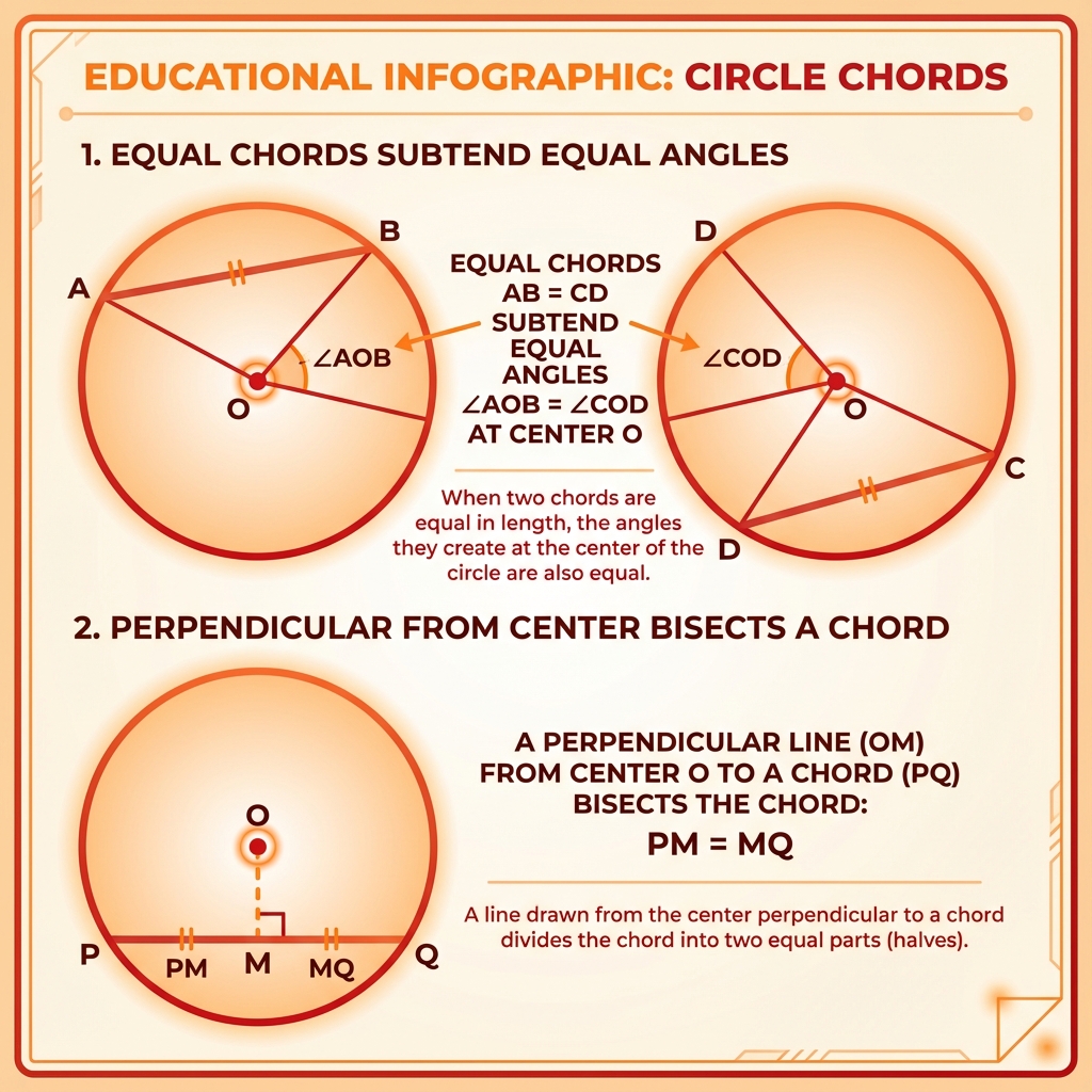 Circle Chords Infographic