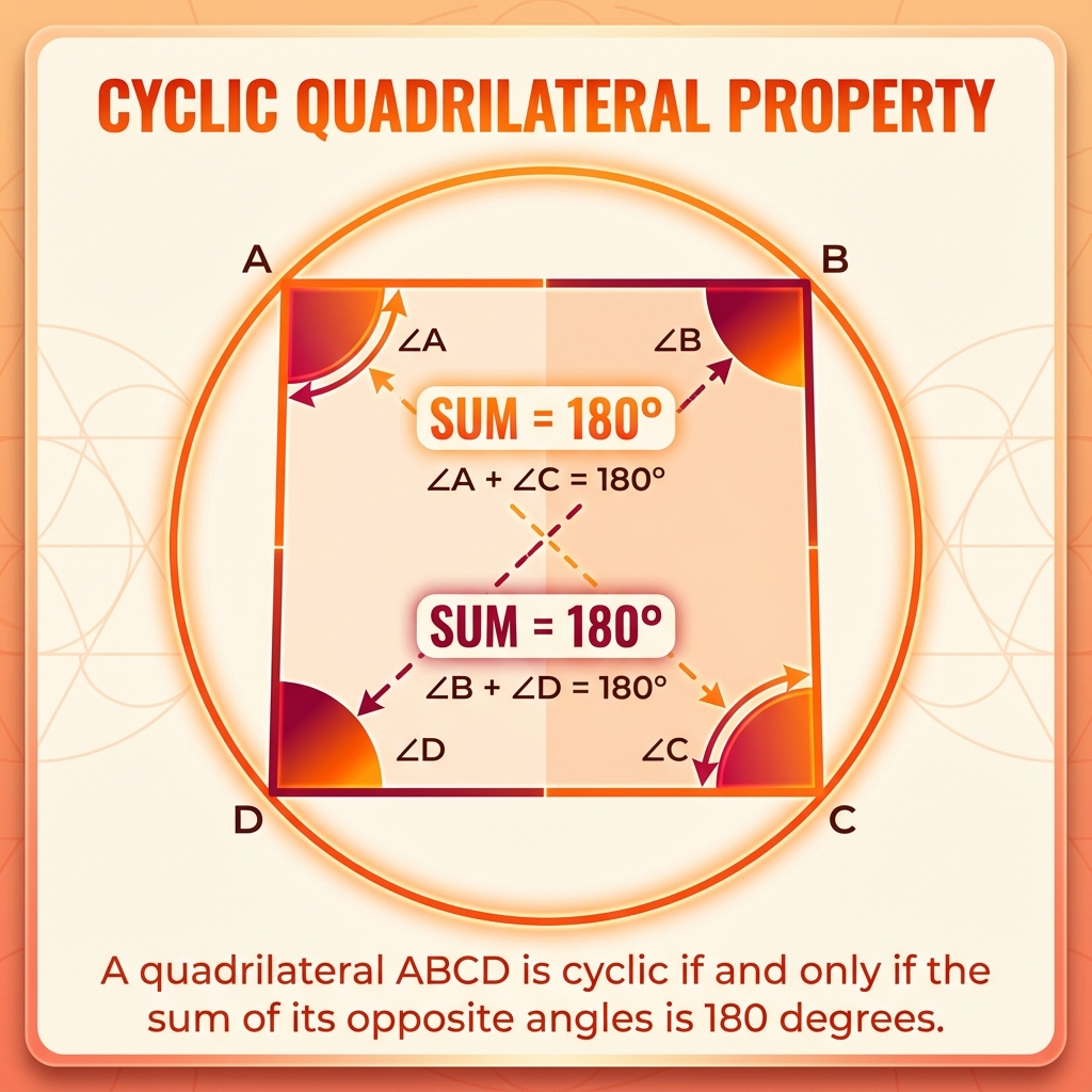Cyclic Quadrilateral Infographic