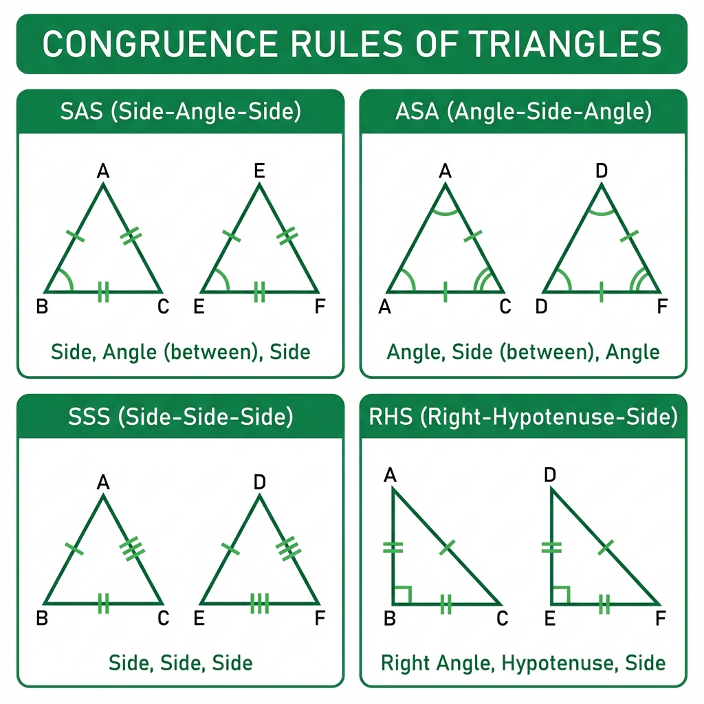 Triangle Congruence Rules Infographic